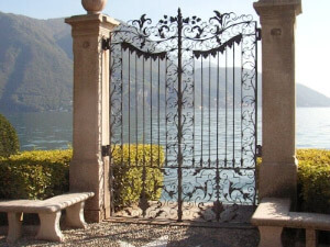 A gate produced by us in Wrought Iron